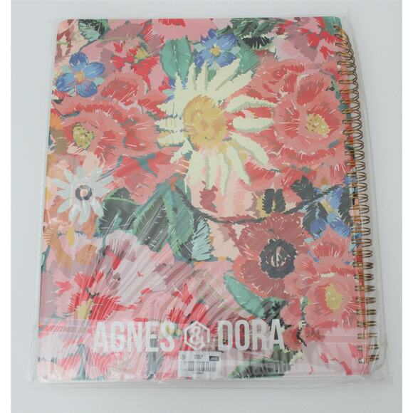 Agnes & Dora Gold Spiral Bound Notebook and Bloom NEW - Picture 2 of 6